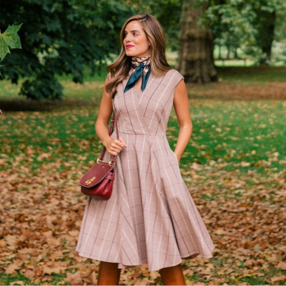Gal meets glam Eva plaid dress